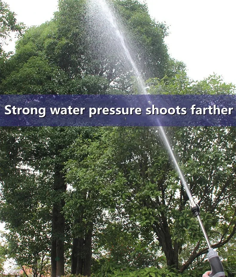 Portable High-Pressure Water Gun Adjustable Metal Cleaning Car Wash Machine Garden Watering Hose Nozzle Sprinkler Foam Water Gun