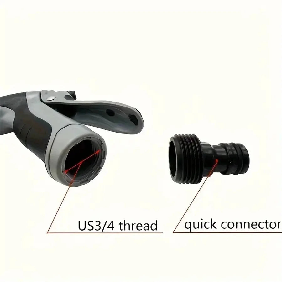 Portable High-Pressure Water Gun Adjustable Metal Cleaning Car Wash Machine Garden Watering Hose Nozzle Sprinkler Foam Water Gun