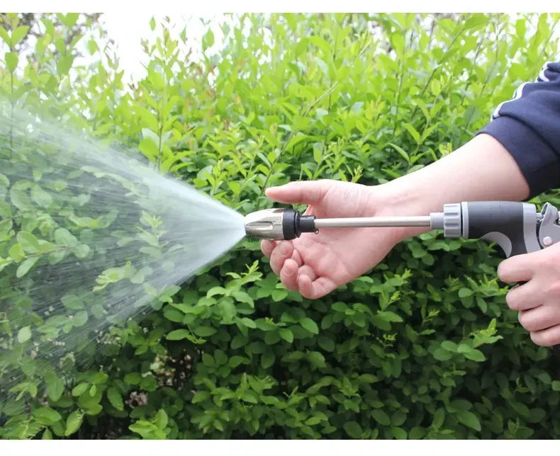 Portable High-Pressure Water Gun Adjustable Metal Cleaning Car Wash Machine Garden Watering Hose Nozzle Sprinkler Foam Water Gun
