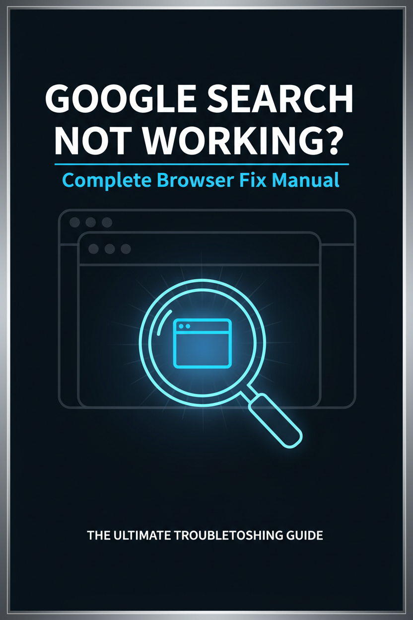 Google Search Not Working? Complete Browser Fix Manual