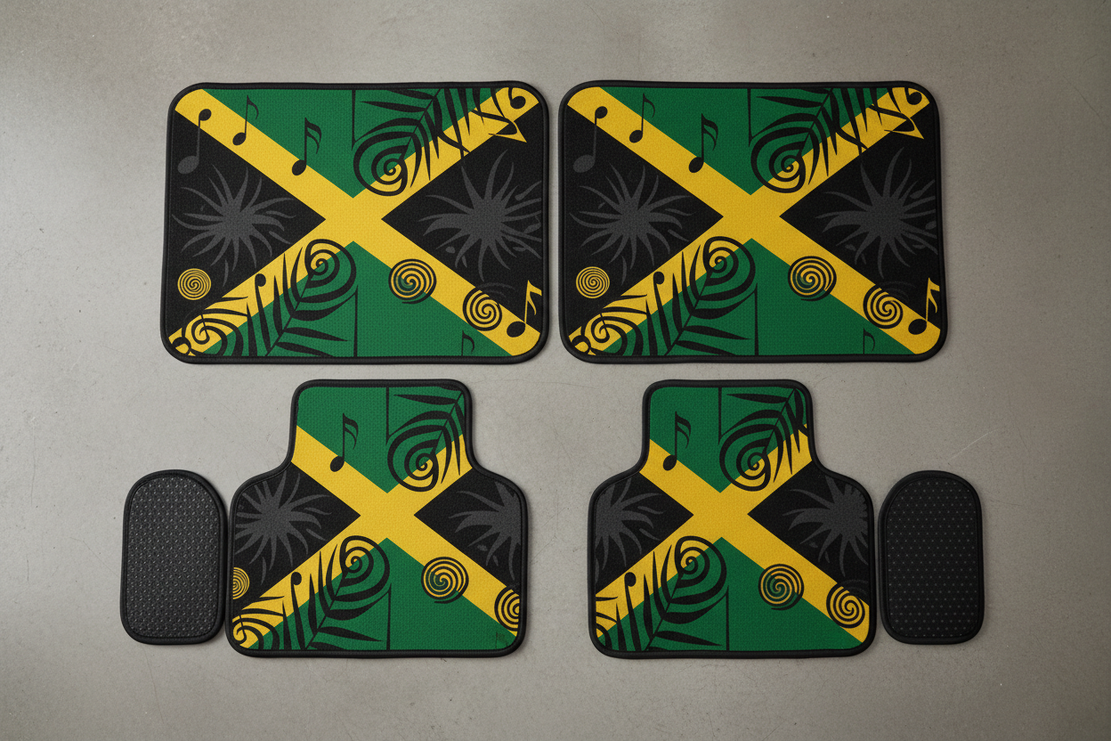 Jamaican Car Floor Mat Set 1