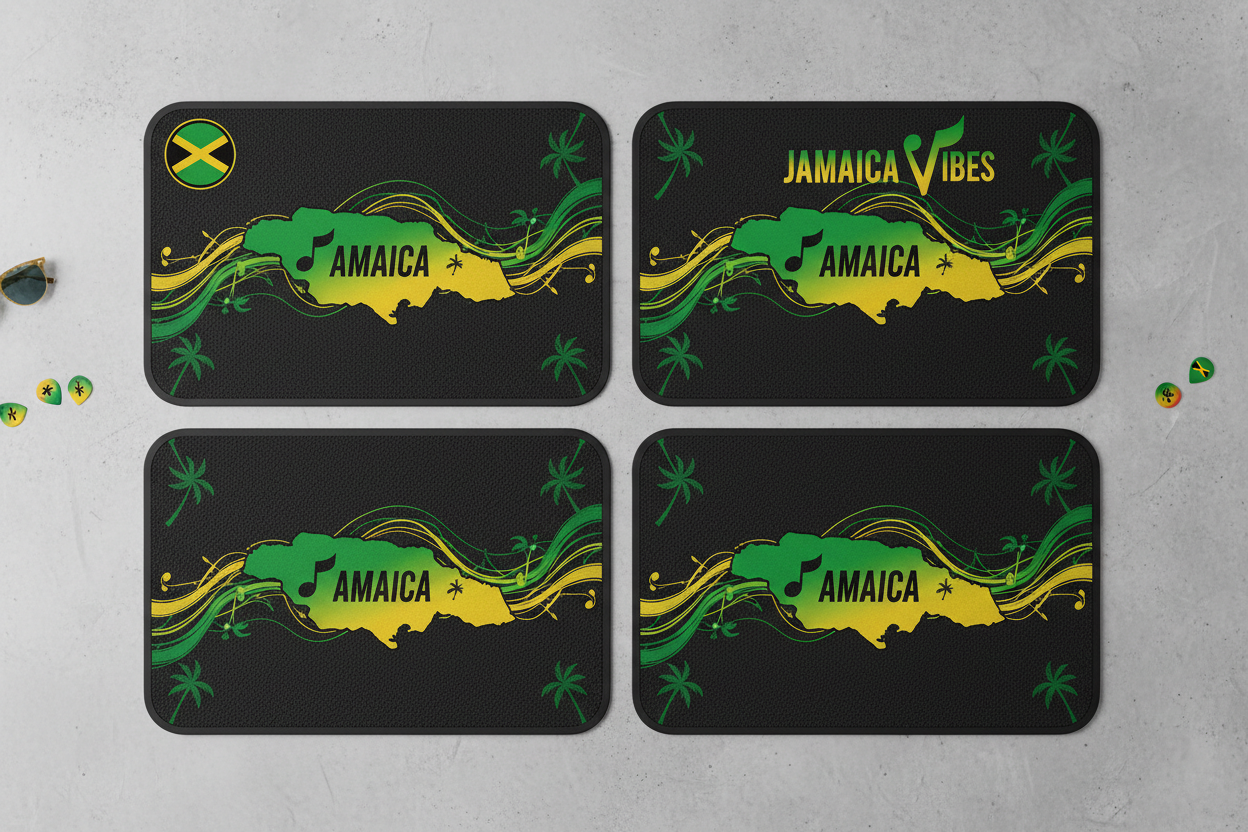 Jamaican Car Floor Mat Set 2